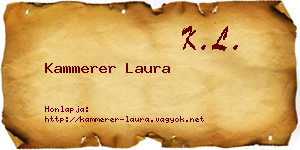 Kammerer Laura névjegykártya
